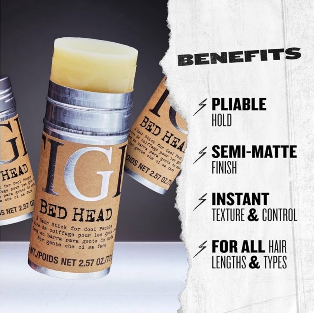 TIGI Bed Head Hair Wax Stick For Cool People With Beeswax,Japan Wax 2.57oz/73g